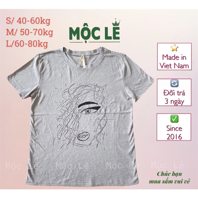 (40-80kg) Áo thun nữ vnxk mỏng mát co dãn