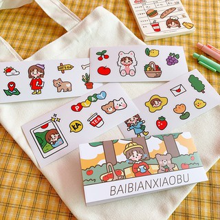 Set Sticker 4 Tấm Dán Trang Trí cô gái