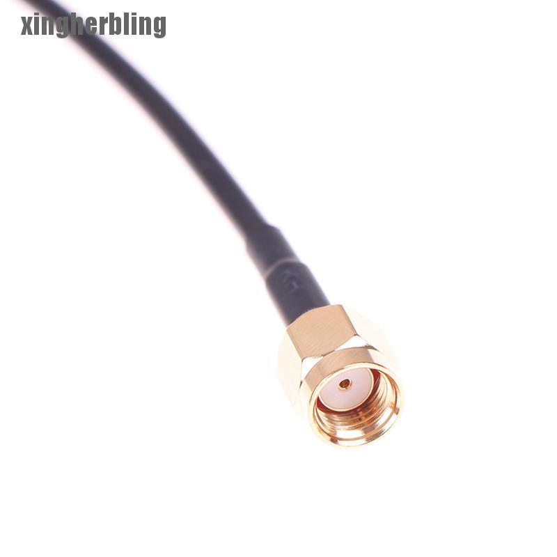 Dây cáp ăng ten nối dài một đầu phích cắm một đầu lỗ cắm 1m Rg174 Rp-SMA