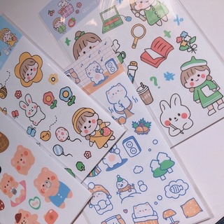 [Bottu] Sticker/nhãn dán dễ thương 4 tấm