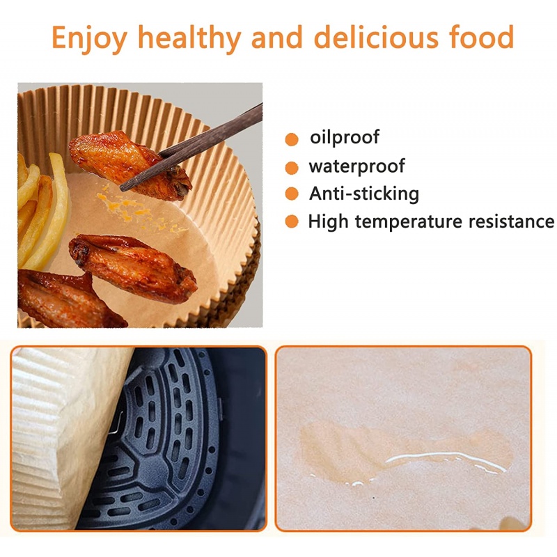 Set 50 Giấy Lót Thấm Dầu Chuyên Dụng Cho Nồi Chiên Không Dầu