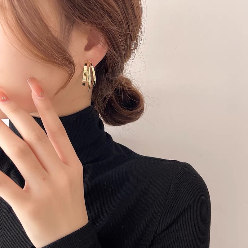 Bông tai khoen nhiều kiểu vintage