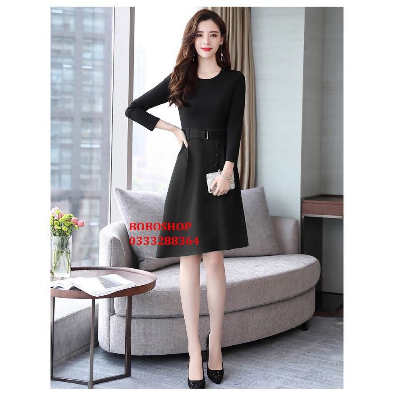 Chân váy nữ thiết kế❤FREESHIP❤Chân váy nữ phối nút kèm belt | BigBuy360 - bigbuy360.vn