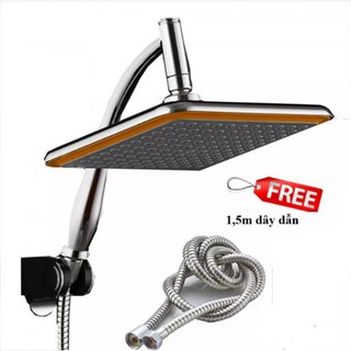 Bát sen vuông cao cấp tăng áp rộng 23cm tặng kèm dây dẫn thiết kế thông minh tích kiệm nước