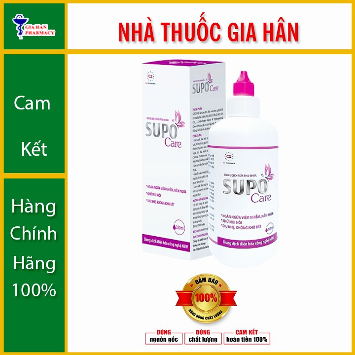 Dung Dịch Rửa Phụ Khoa SUPO Care - Ngăn Ngừa Viêm Nhiễm &amp; Nâm Ngứa