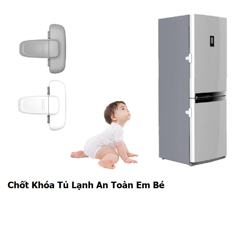 Chốt Khóa Cửa Tủ Lạnh, Khóa Ngăn Kéo, Chốt Khóa Tủ, Dễ Dàng Tháo Lắp, Bảo Vệ Em Bé, Tiện Dụng Cho Mẹ - Kingler 3105
