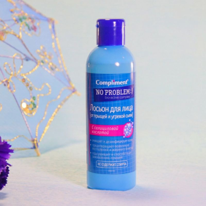 Toner BHA Compliment No Problem làm sạch sâu, kiềm dầu, giảm mụn, mờ thâm 200ml cho da dầu mụn - LONDON CORNER