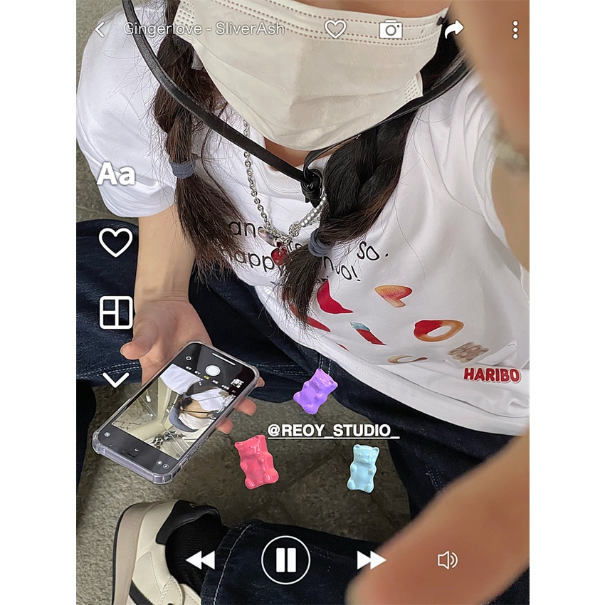 NRVP Áo Thun Cổ Tròn Oversize Thời Trang Hàn Quốc 2022 Cho Nữ