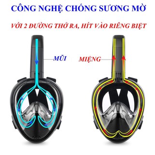 MẶT NẠ LẶN BIỂN FULL FACE VIEW 180