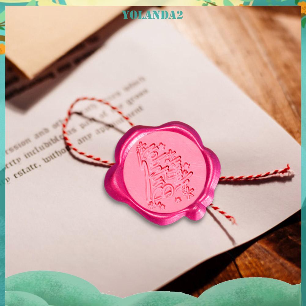 Bộ 100 Viên Sáp Niêm Phong Hình Bát Giác Đóng Gói Bì Thư Phong Cách Cổ Điển Trang Trí Cho Thiệp Cưới