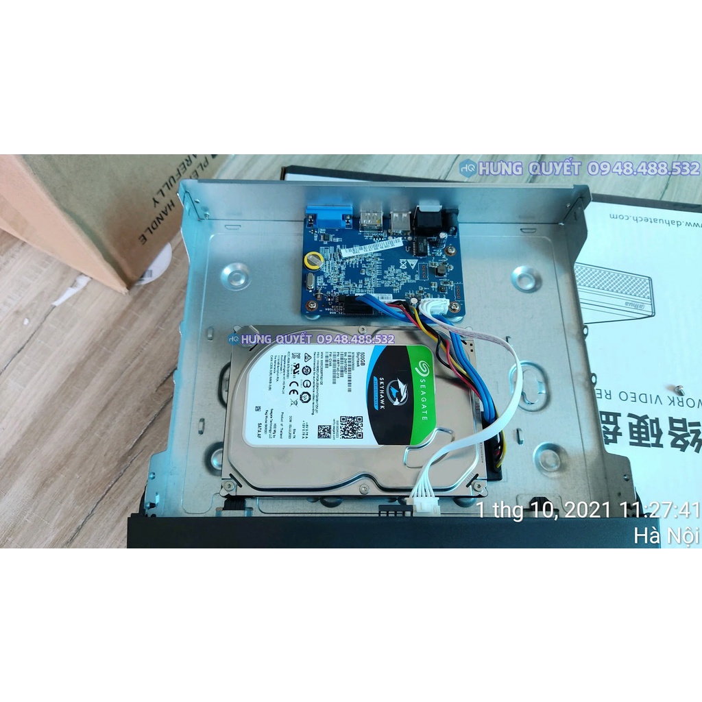 Bộ POE Camera POE Dahua 4 kênh - 1 đầu ghi NVR và Switch POE 4 kênh