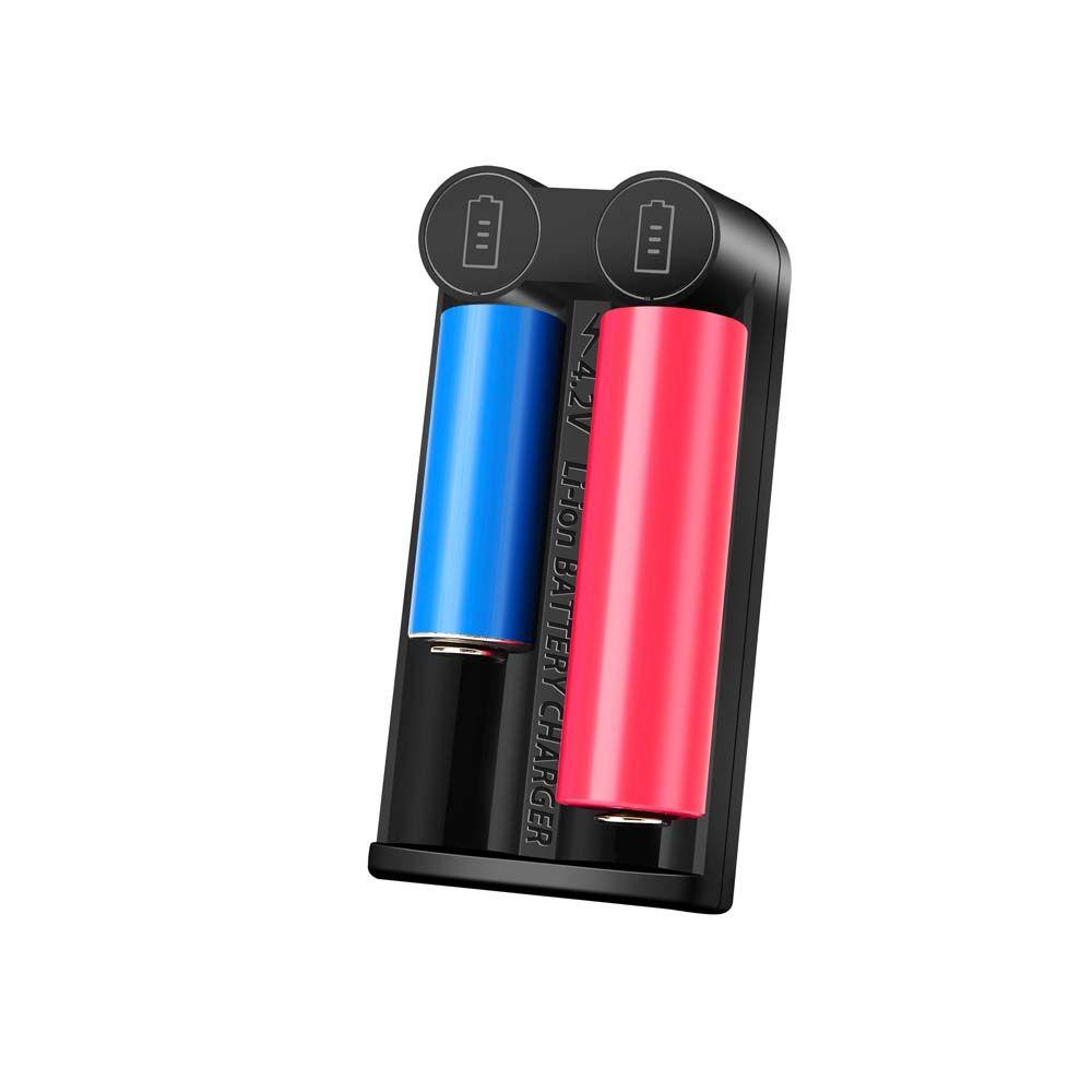 Cục Sạc Pin Li-ion 18650 2 Ngăn USB Thông Minh