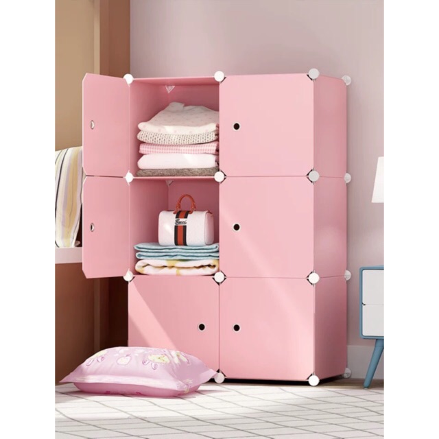 Tủ quần áo treo đa năng 6 ô. Tặng kèm 1 treo đồ
