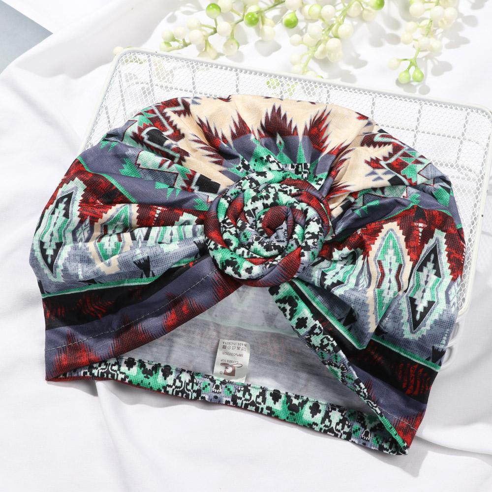 Khăn Trùm Đầu Bằng Cotton Satin In Họa Tiết Hoa