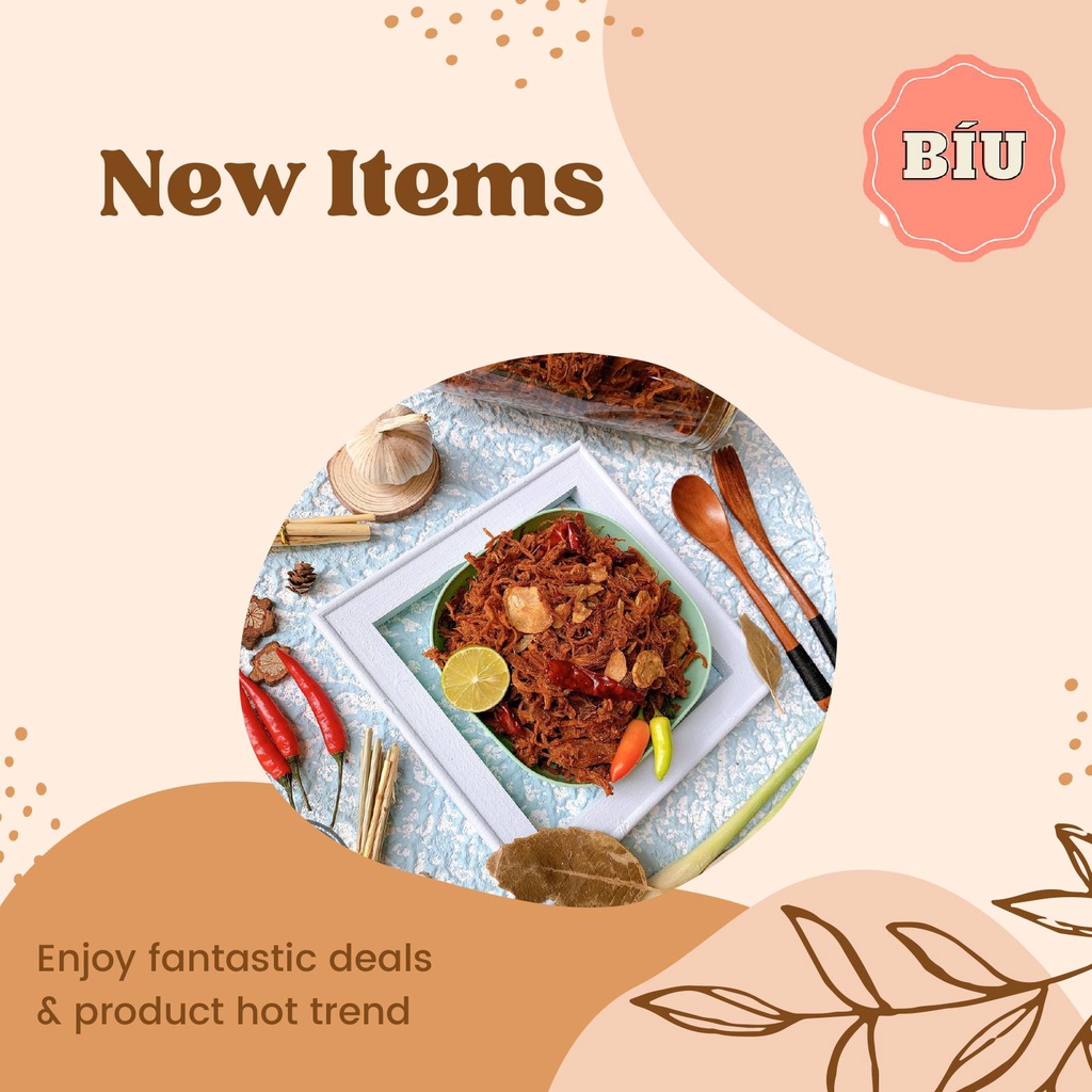 Heo khô cháy tỏi 300g BíuShop đồ ăn vặt ngon ngon zai zai số 1 Hà Nội | BigBuy360 - bigbuy360.vn