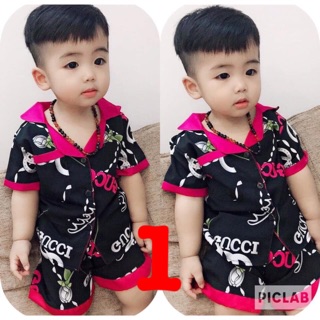Bộ lanh lụa cát 3D bé trai 7-18kg