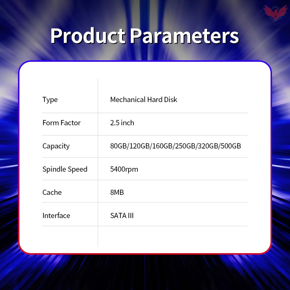 Ổ Cứng Laptop Hdd 250gb 8mb Cache 5400rpm 2.5 Inch | BigBuy360 - bigbuy360.vn