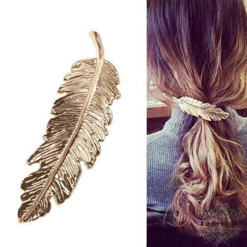 21o-thời Trang Đẹp Nữ Lá Lông Tóc Kẹp Tóc Barrette Bobby Pin