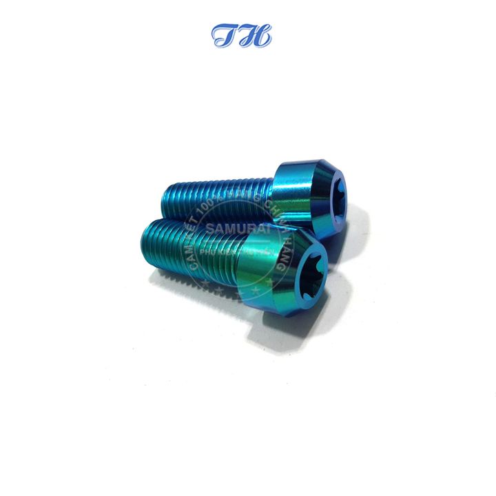 Ốc 10Li25 Gr5 Đầu Dù, Đầu Trụ -Titan, Lục Bảo (Gía Bán 1 Con)