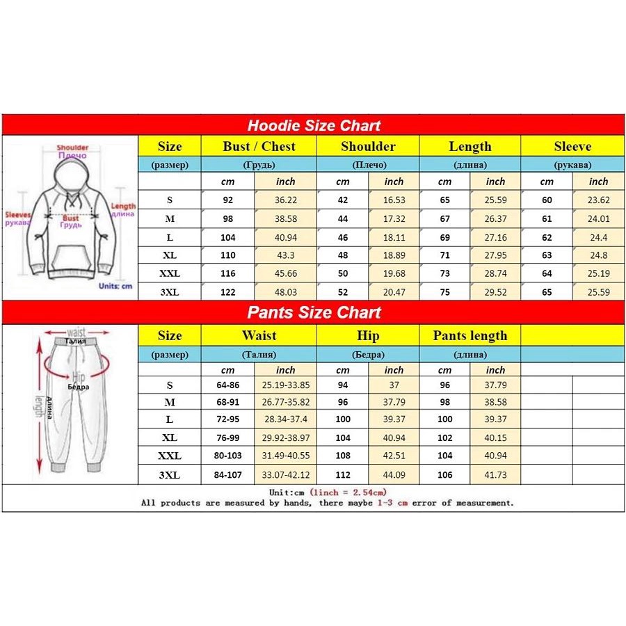 Bộ Áo Hoodie + Quần Thể Thao Unisex Thời Trang