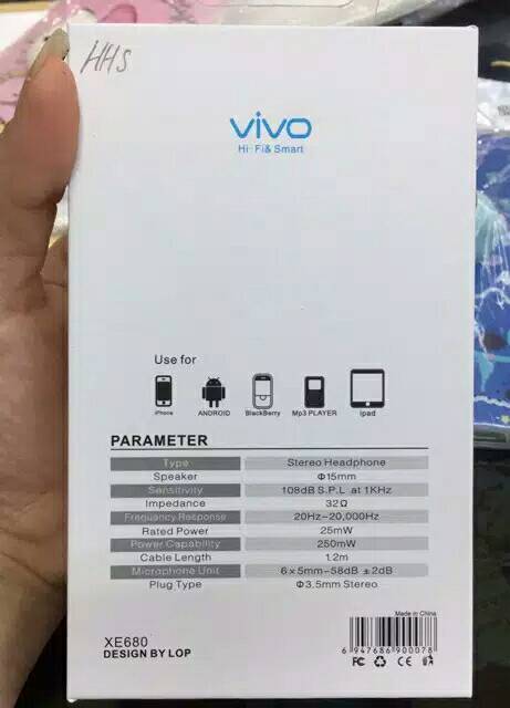 Tai Nghe Nhét Tai Vivo Xe680 Xe 680 Xe680 V9 V15 Pro V11 V5 V7