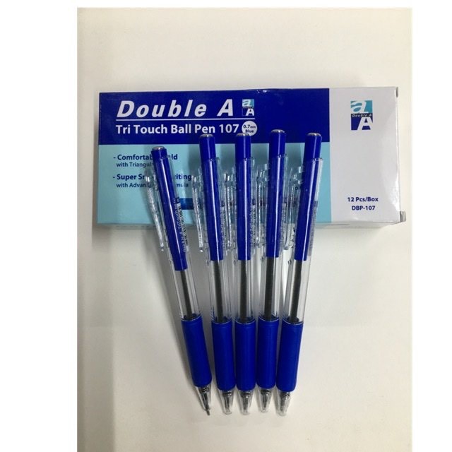 Hộp 12 bút bi Double A Tri Touch Ball Pen 107 0.7 mm