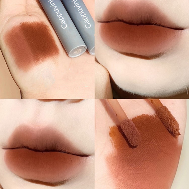 (hàng Mới Về) Son Môi Cappuvini Chất Nhung Lì Mềm Mượt Màu Sắc Tươi Tắn Cho Nữ | BigBuy360 - bigbuy360.vn