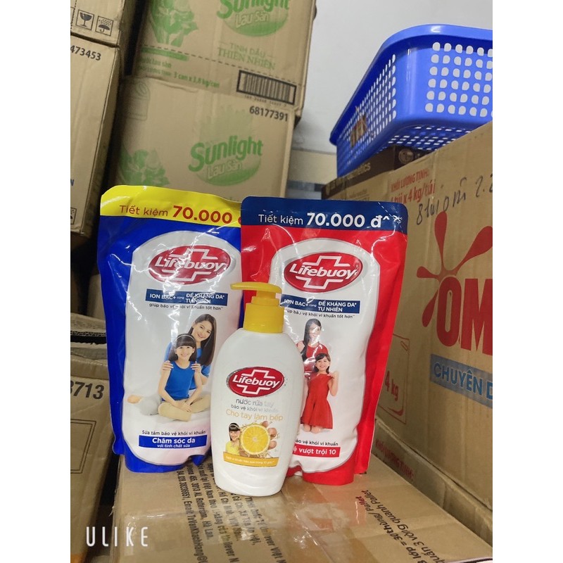 Túi sữa tắm Lifebuoy 850g (túi tiết kiệm)