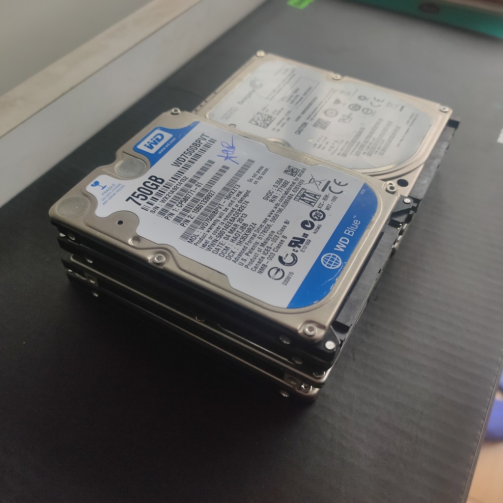 HDD  750G Laptop 2.5" Nhiều hãng đã qua sử dụng loại dầy Test Good 100% ( 2nd ) | BigBuy360 - bigbuy360.vn