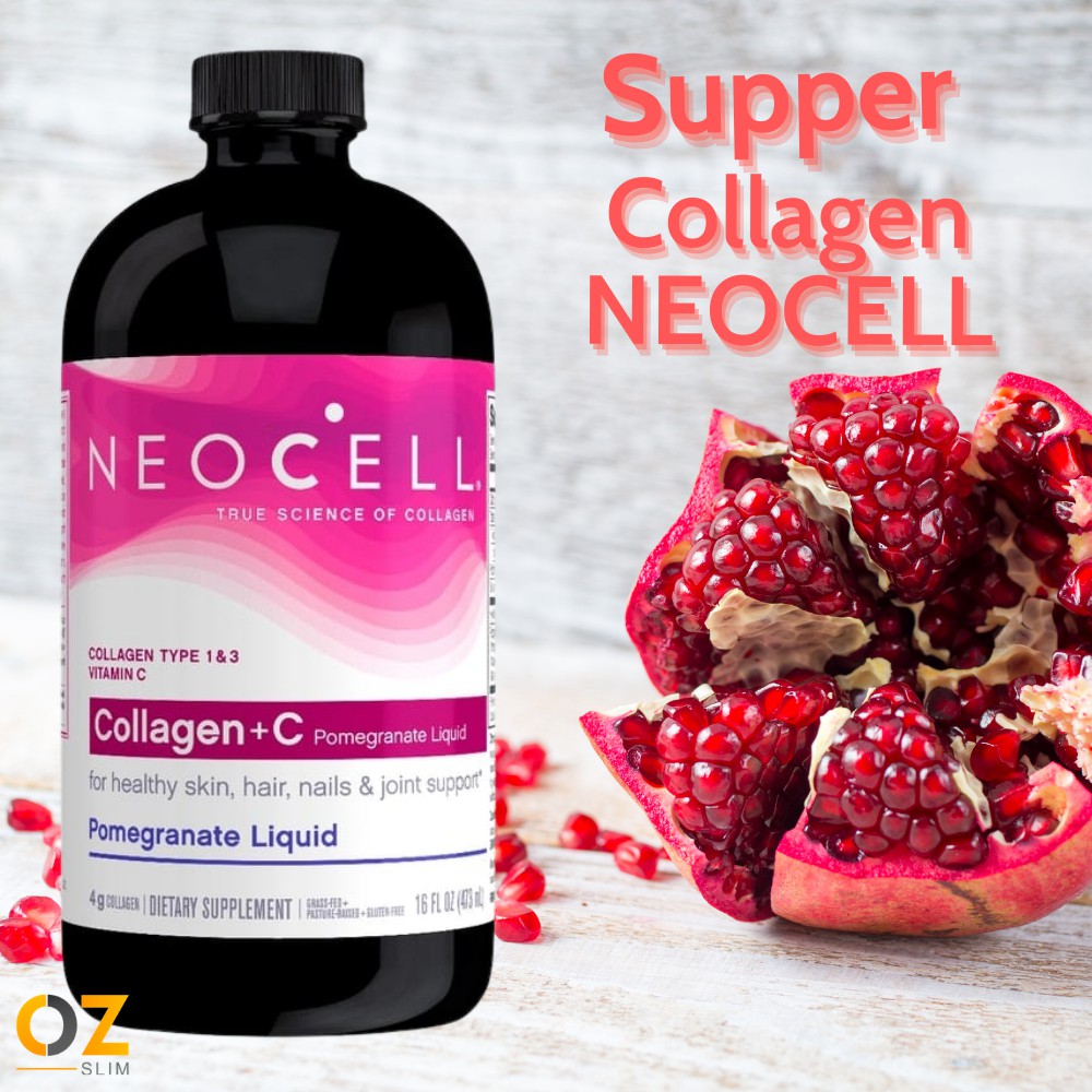Collagen Lựu Dạng Nước Neocell Collagen +C Pomegranate Liquid Lọ 473ml