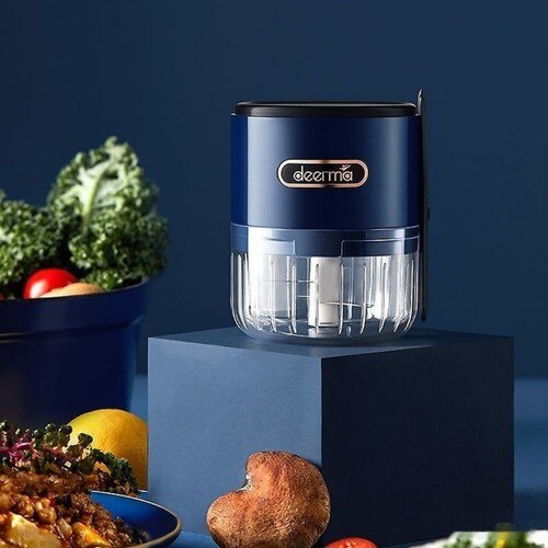Máy xay mini đa năng di động tích điện Deerma JS100 xay hành tỏi ớt