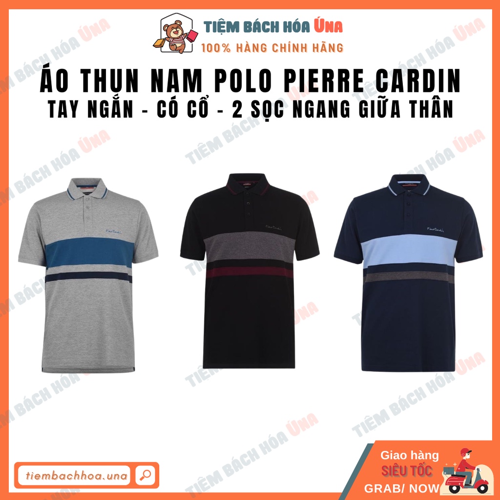 Áo thun nam polo Pierre Cardin 3 sọc cao cấp