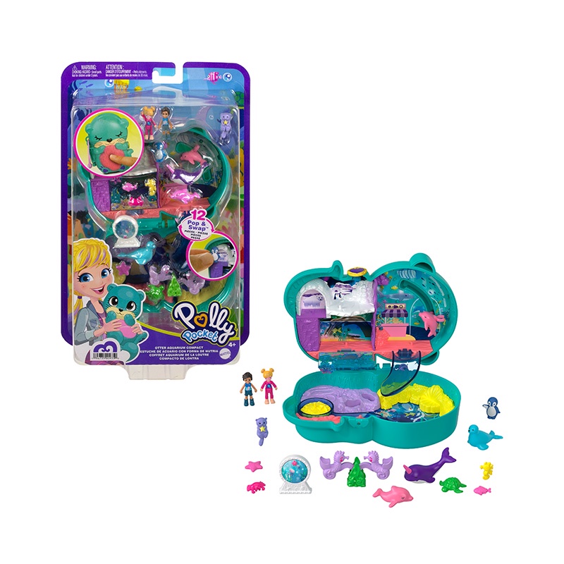 Đồ Chơi POLLY POCKET Polly Pocket Và Chú Rái Cá Đáng Yêu HCG16/FRY35