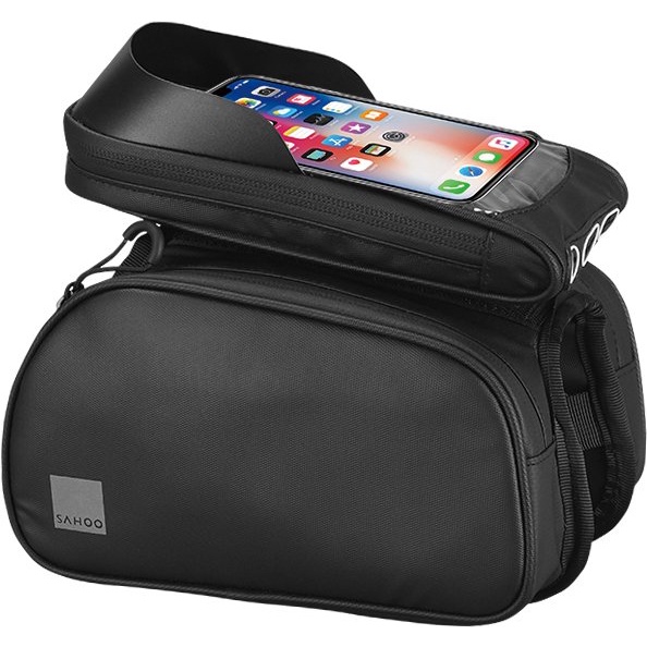 Túi gắn ống ngang tương thích với điện thoại cảm ứng Sahoo Essential Doube Top tube bag with Smart phone Holder