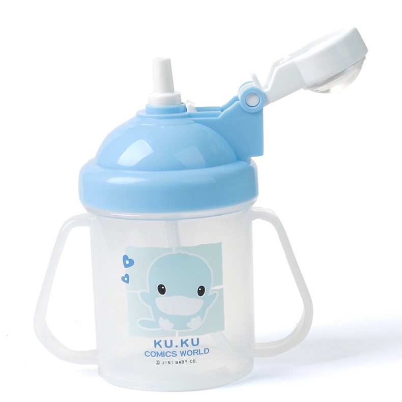 Bình tập uống nước ống hút KUKU 250ml cho bé (katydang)