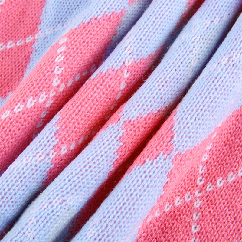 Xiangbao Áo Sweater Dệt Kim Không Tay Cổ Chữ V Kẻ Sọc Caro Phong Cách Preppy Vintage Mùa Thu Cho Nữ Sinh Trường Học