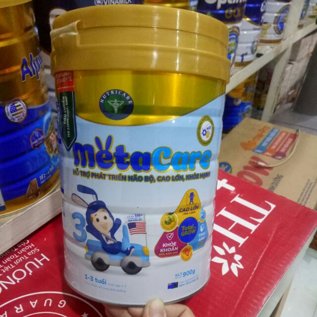 Mẫu mới. Sữa Meta Care3 900g (Cho bé từ 1 - 3 tuổi)