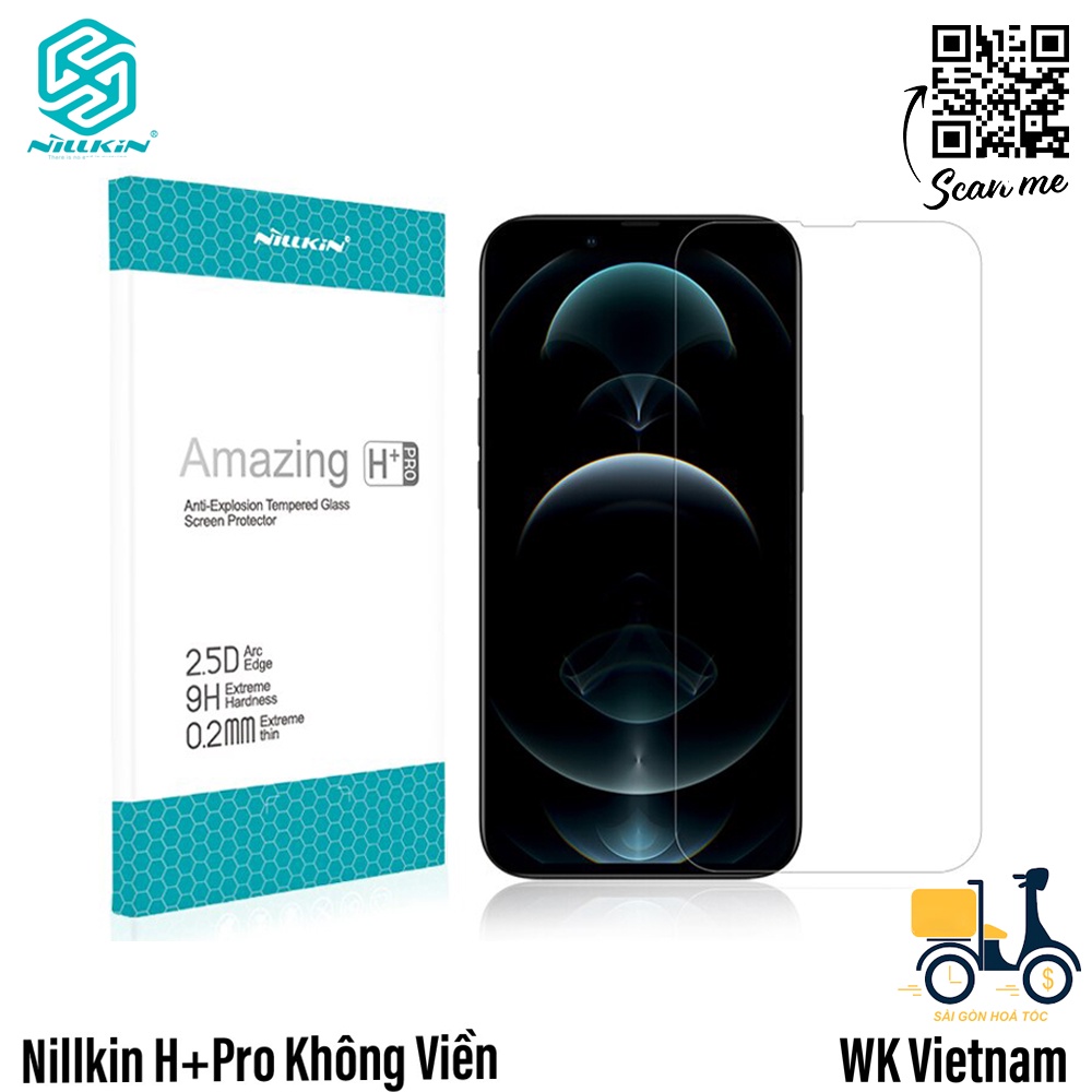 Cường Lực Siêu Mỏng Nillkin Amazing H+PRO Trong Suốt Không Viền Cho 12 / 12 Pro / 12 ProMax / 13 / 13Pro / 13 Promax