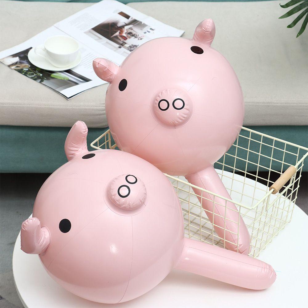 FOREVER Bộ 2 Đồ Chơi Nhà Tắm Bơm Hơi Hình Đầu Heo Lớn Dễ Thương Cho Bé