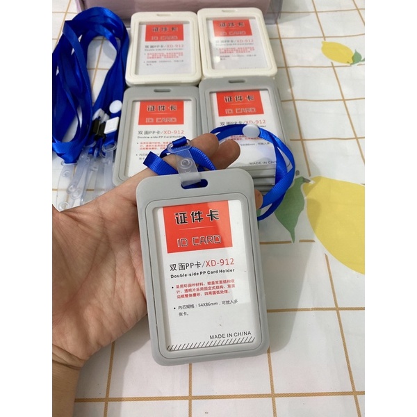 Bao thẻ dọc kèm dây