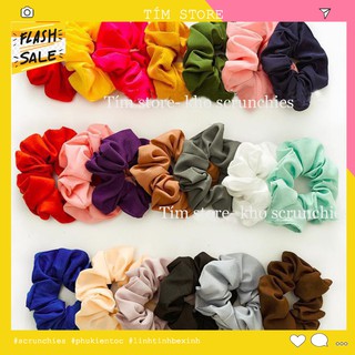 {Nhiều màu} SCRUNCHIES VOAN CÁT - CỘT TÓC VẢI THỜI TRANG NỮ HOT TREND RẺ