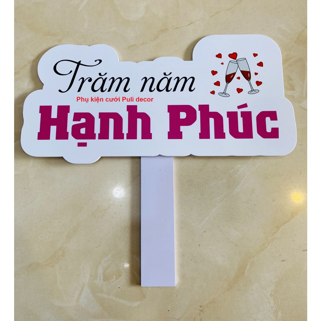 Bảng Hastag Cưới Cầm Tay Chụp Ảnh Đám Cưới Siêu Dễ Thương