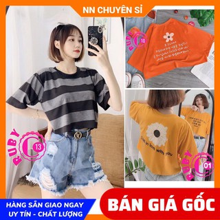 ÁO THUN CROPTOP IN HÌNH SIÊU XINH RBC ⚡100% ẢNH THẬT⚡ CROPTOP NỮ