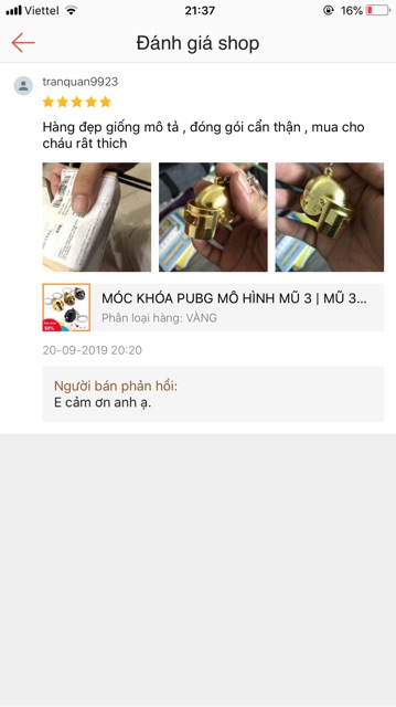 [MUA NGAY KẺO HẾT] Móc Khóa PUBG Mô Hình Mũ 3 KHÔNG GỈ, TRUẤT