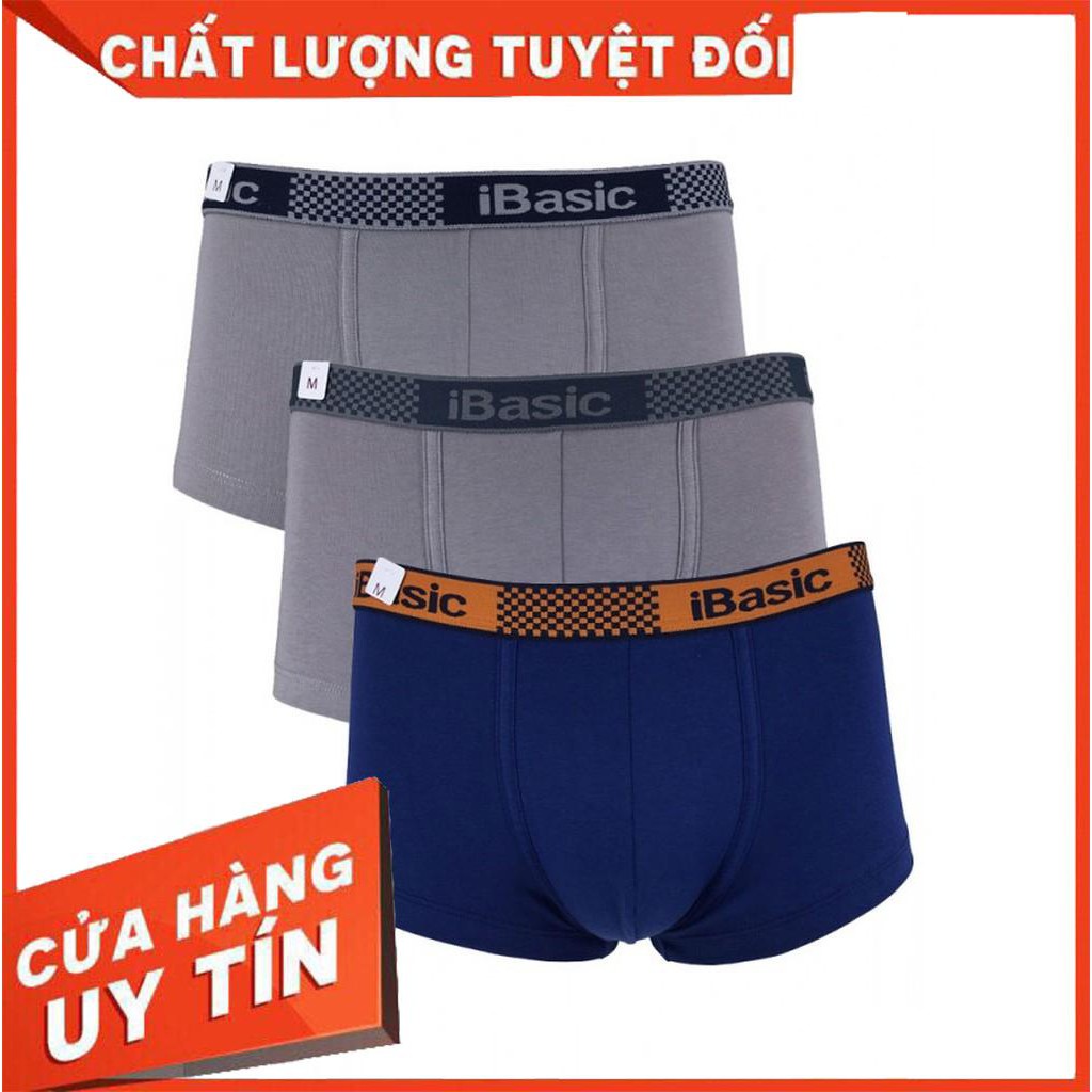 COMBO 3 Chiếc Quần Lót Nam Boxer iBasic VM023 - Hàng Chính Hãng