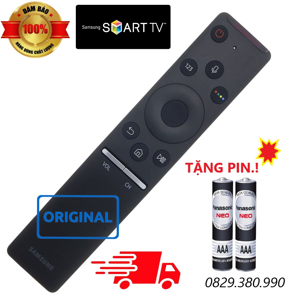 REMOTE ĐIỀU KHIỂN TIVI SAMSUNG GIỌNG NÓI NU2018 HÀNG CHÍNH HÃNG BÓC MÁY TẶNG KÈM PIN