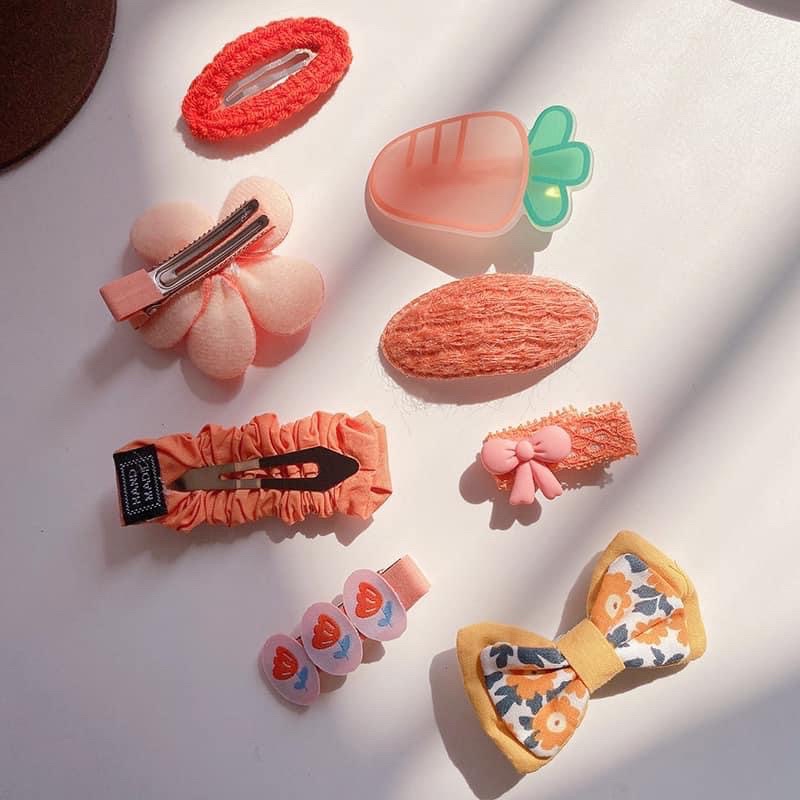 Set kẹp 8 chi tiết dễ thương cho bé