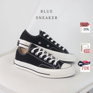 Giày sneaker nam nữ cv 1970s cổ thấp màu đen