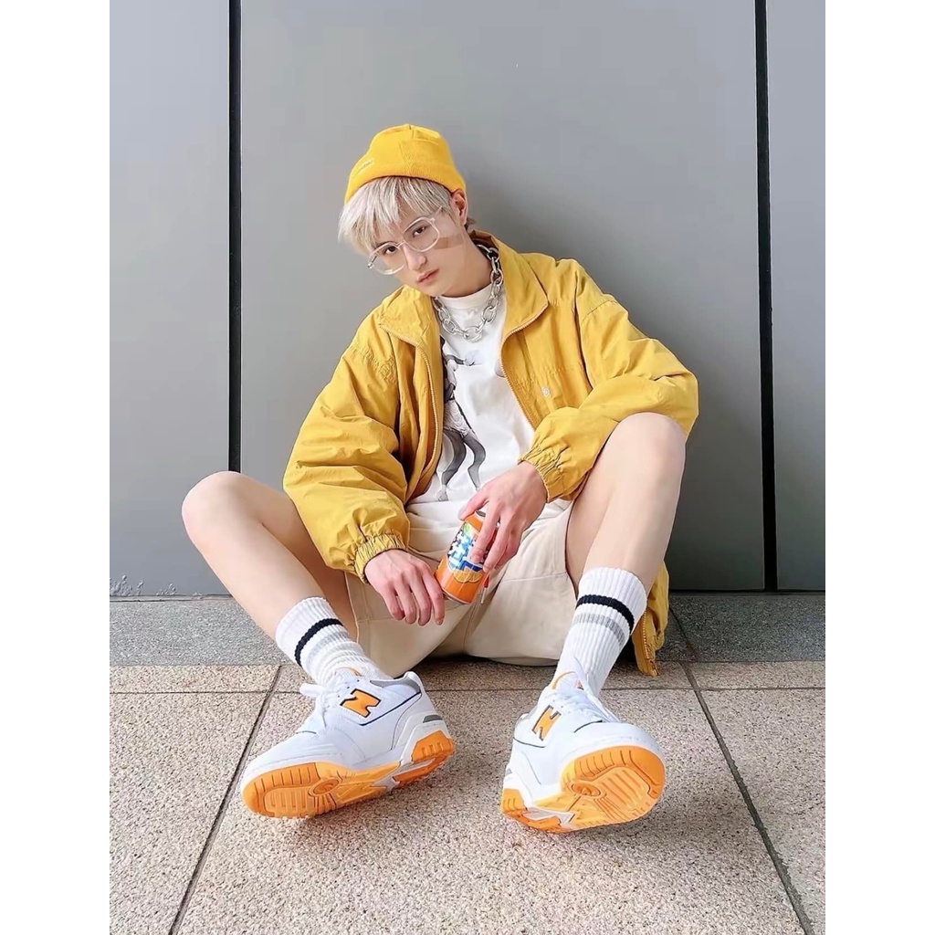 Giày nam New Balance 550 White Vibrant Orange chính hãng 100%