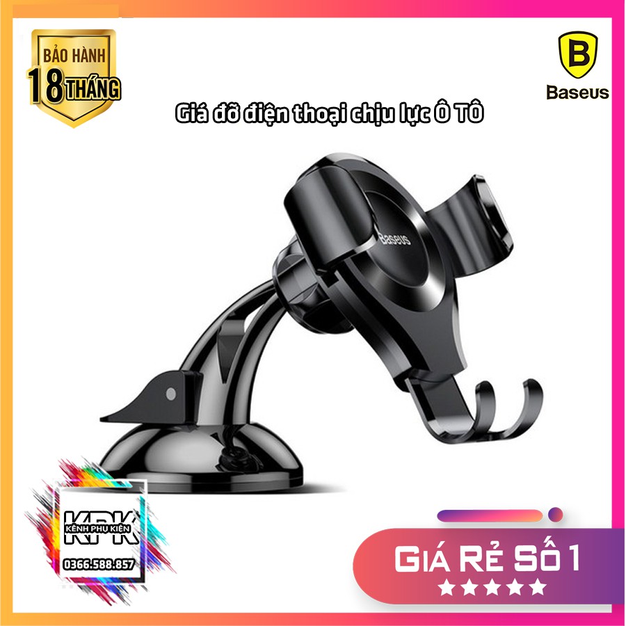 Giá để điện thoại trên ô tô Baseus Osculum Type Gravity (Hút chân không, Gắn Táp lô xe) | BigBuy360 - bigbuy360.vn